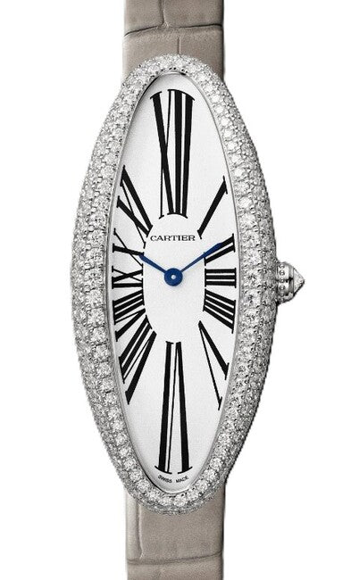 Cartier Baignoire Srebrny 47 mm Złoto białe WJBA0007