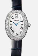 Cartier Baignoire Biały 32 mm Złoto białe WJBA0049