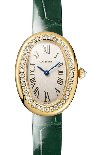 Cartier Baignoire Srebrny 31 mm Żółte złoto WJBA0054