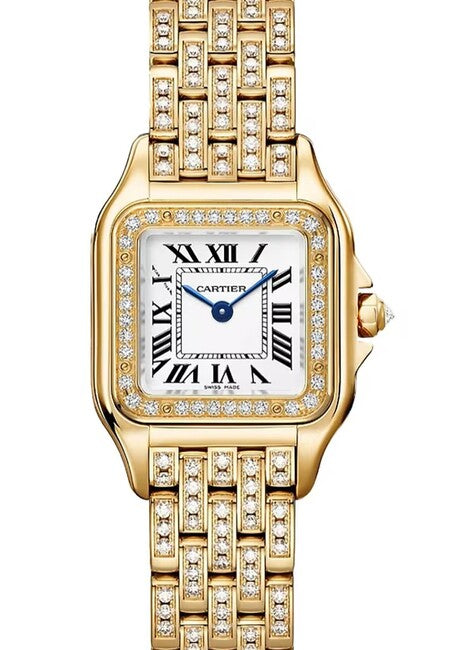 Cartier Panthère Biały 30 mm Żółte złoto WJPN0059