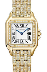 Cartier Panthère Biały 27 mm Żółte złoto WJPN0060