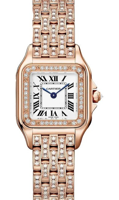 Cartier Panthère Biały 30 mm Złoto różowe WJPN0061