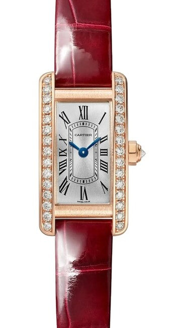 Cartier Tank Américaine Srebrny 28 mm Złoto różowe WJTA0058