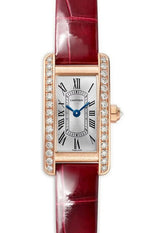 Cartier Tank Américaine Srebrny 19 mm Złoto różowe WJTA0059