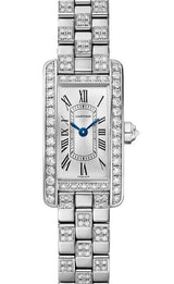 Cartier Tank Américaine Biały 28 mm Złoto białe WJTA0067