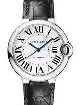 Cartier Ballon Bleu Srebrny 36 mm Stal WSBB0028
