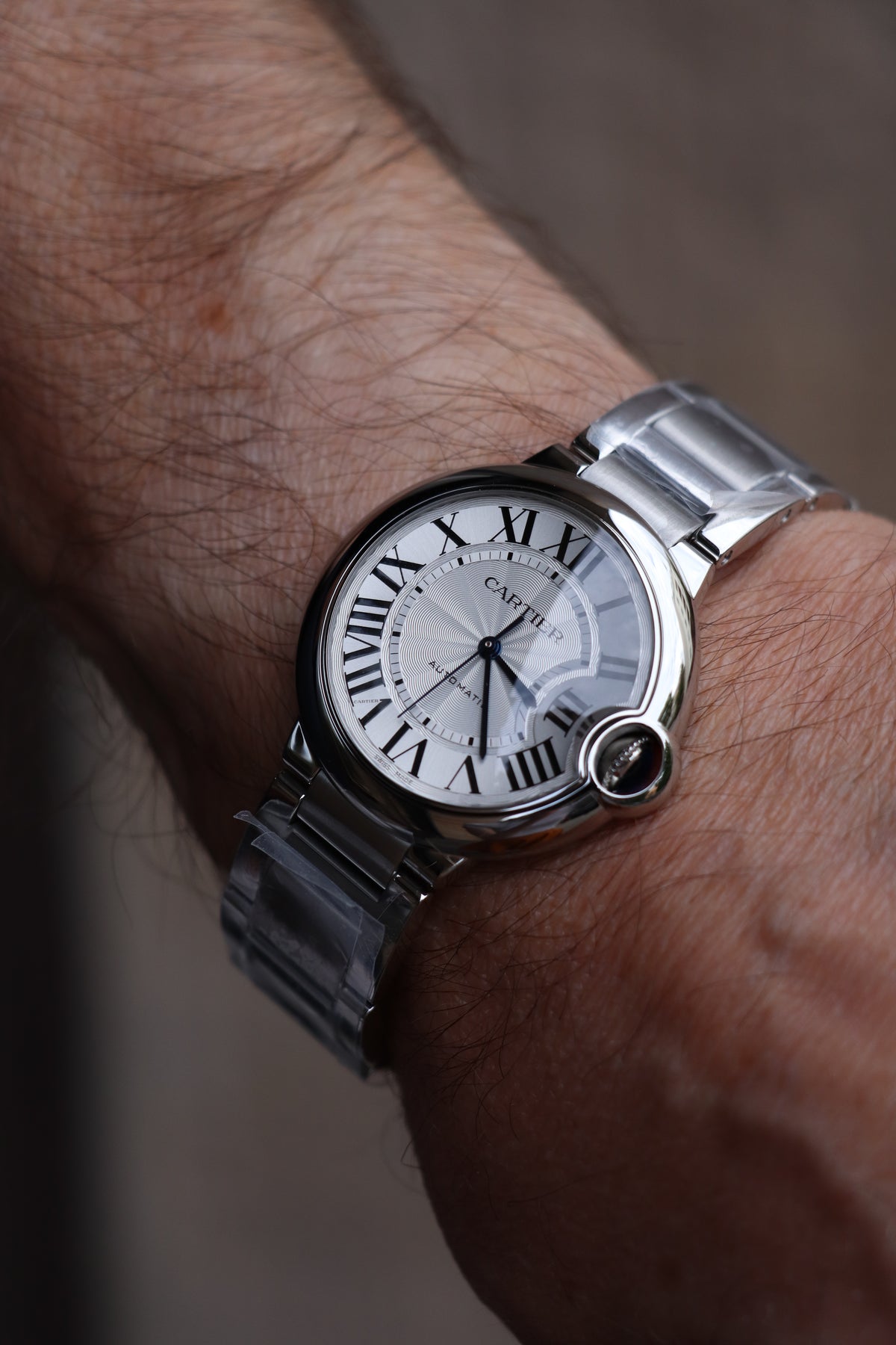 Cartier Ballon Bleu Srebrny 44 mm Stal WSBB0044