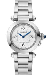 Cartier Pasha Srebrny 30 mm Stal WSPA0021