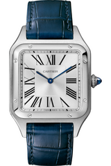 Cartier Santos Srebrny 43.5 mm Stal WSSA0022