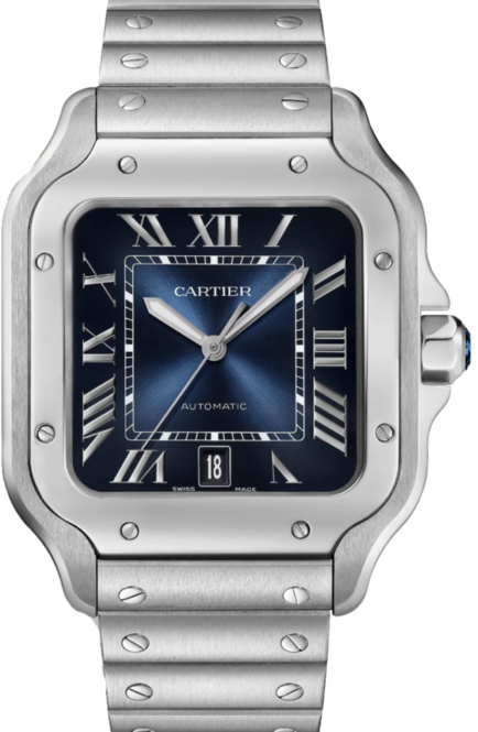 Cartier Santos de Cartier Niebieski 40 mm Stal WSSA0071