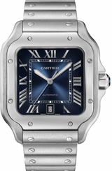 Cartier Santos de Cartier Niebieski 40 mm Stal WSSA0071