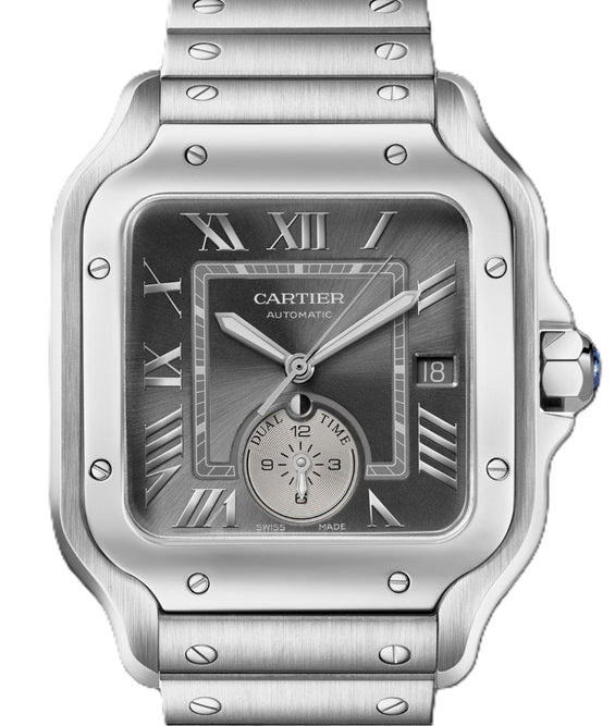 Cartier Santos Szary 40 mm Stal WSSA0076
