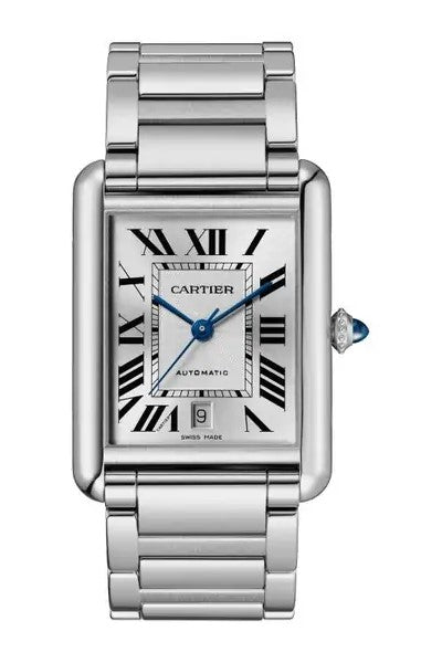 Cartier Tank Srebrny 41 mm Stal WSTA0053