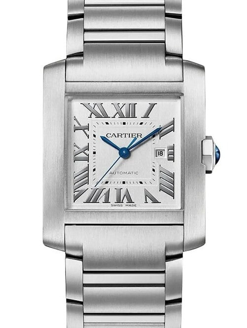 Cartier Tank Française Srebrny 37 mm Stal WSTA0067