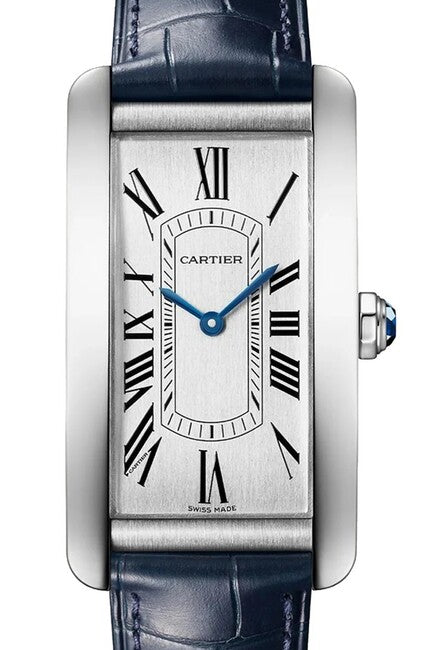 Cartier Tank Américaine Srebrny 44 mm Stal WSTA0083