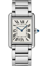 Cartier Tank Srebrny 34 mm Stal WSTA0106