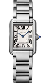 Cartier Tank Srebrny 30 mm Stal WSTA0107