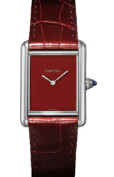 Cartier Tank Czerwony 34 mm Stal WSTA0113