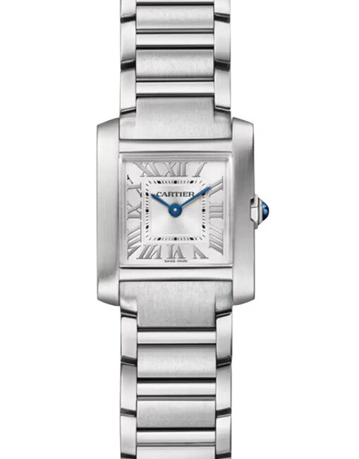 Cartier Tank Française Srebrny 21 mm Stal WSTA0129