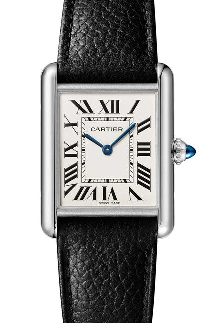 Cartier Tank Biały 34 mm Stal WSTA0136