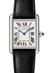 Cartier Tank Biały 34 mm Stal WSTA0136