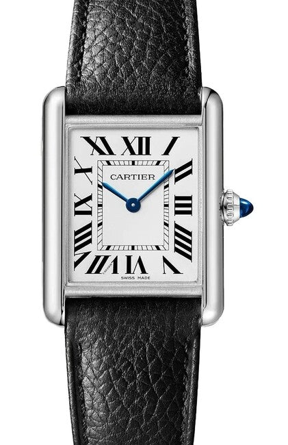 Cartier Tank Srebrny 34 mm Stal WSTA0138