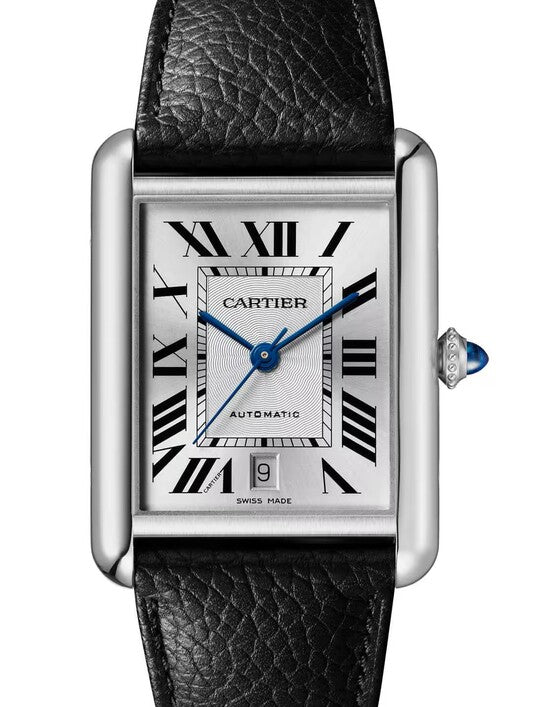 Cartier Tank Srebrny 41 mm Stal WSTA0141