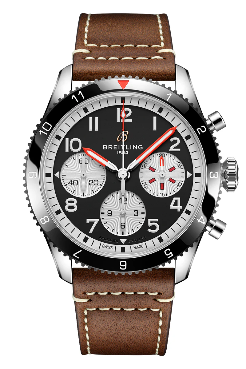 Breitling Classic AVI Czarny 42mm Stal Y233801A1B1X1
