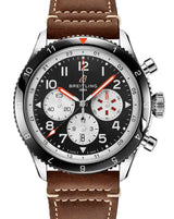 Breitling Super Avi Czarny 46mm Stal YB04451A1B1X1