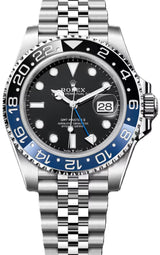 Rolex GMT Master II "Pepsi" Czarny 40 mm Stal