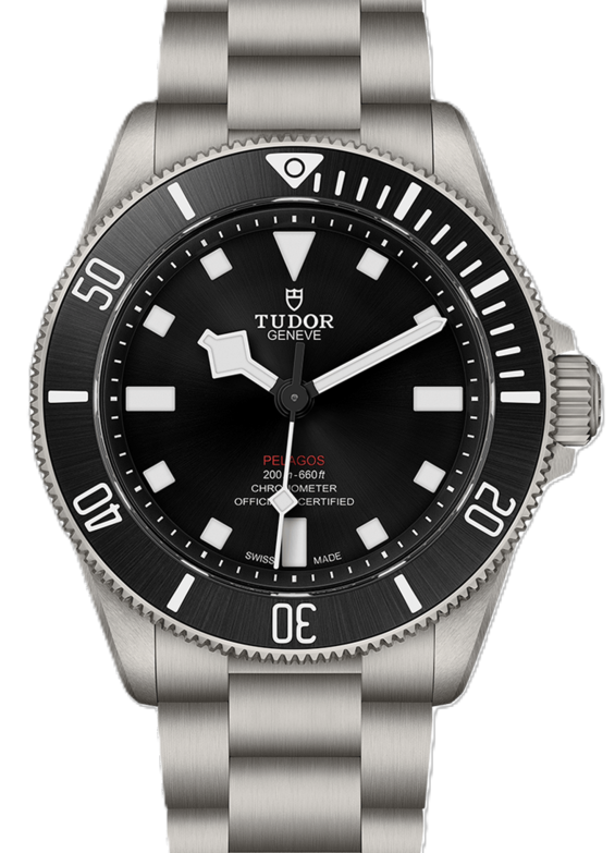 Zegarek męski Tudor Pelagos Czarny 42 mm Tytan m25600tn-0001