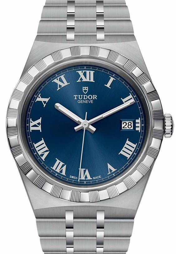 Tudor Royal Niebieski 41 mm Stal